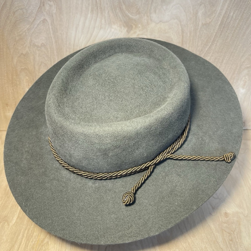 Elegancia Tropical Cordobes Green Wool Hat Western‎ Rustic Ranch Women's SzM
